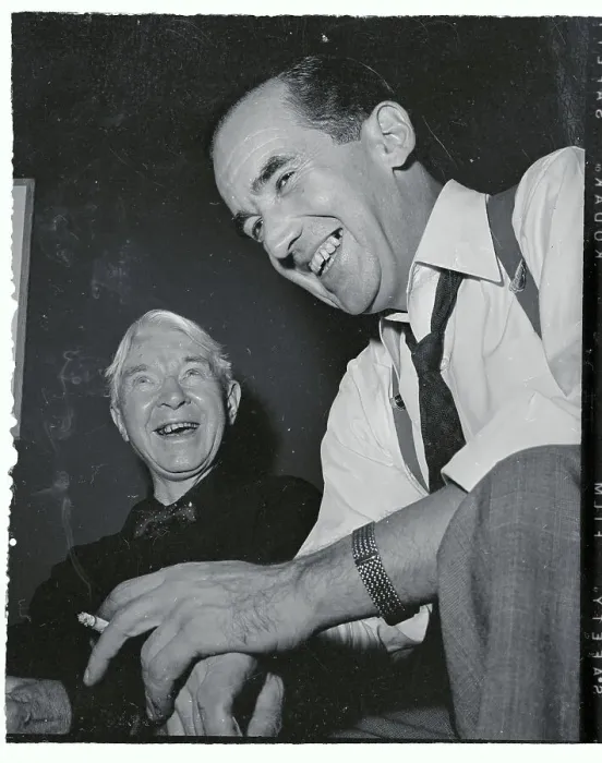 Framed Print : Edward R. Murrow with Carl Sandburg Framed Print : Edward R. Murrow with Carl Sandburg