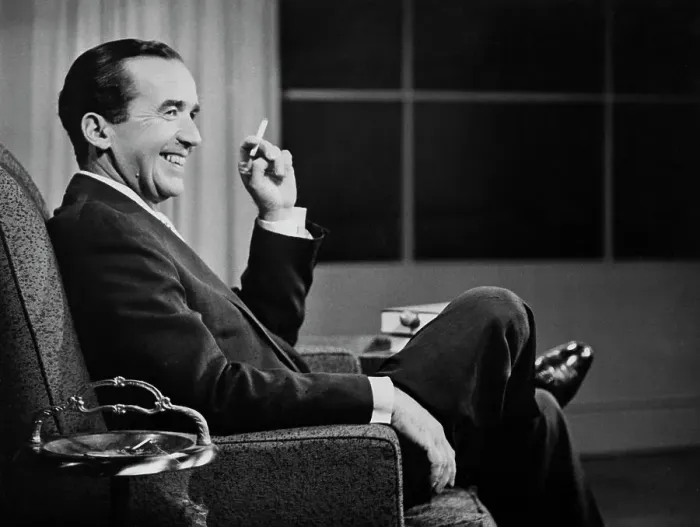 : Edward R. Murrow Interviewing On Show : Edward R. Murrow Interviewing On Show