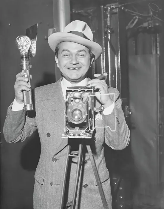 Framed Print : Edward Robinson Taking Photograph Framed Print : Edward Robinson Taking Photograph