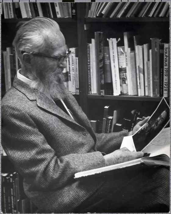Framed Print : Edward Steichen Seated In Library Framed Print : Edward Steichen Seated In Library