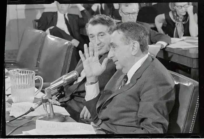 Framed Print : Edward Teller Gesturing While Speaking at H Bomb Hearing Framed Print : Edward Teller Gesturing While Speaking at H Bomb Hearing