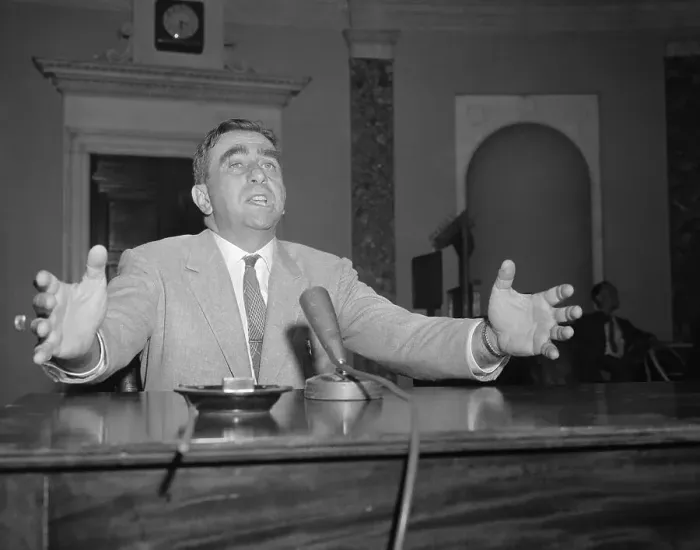 Framed Print : Edward Teller Speaking at Energy Hearing Framed Print : Edward Teller Speaking at Energy Hearing