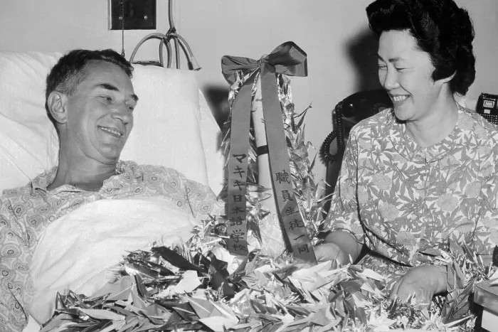 Framed Print : Edwin Reischauer and Wife Haru Admiring Gift Framed Print : Edwin Reischauer and Wife Haru Admiring Gift
