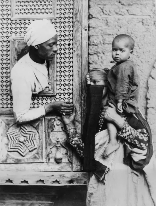 Framed Print : Egyptian Family
