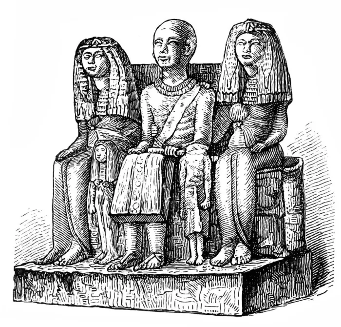 Framed Print : Egyptian family Framed Print : Egyptian family