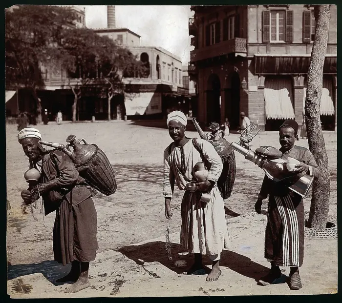 Framed Print : Egyptian Lemonade Vendors Carrying Jugs Framed Print : Egyptian Lemonade Vendors Carrying Jugs