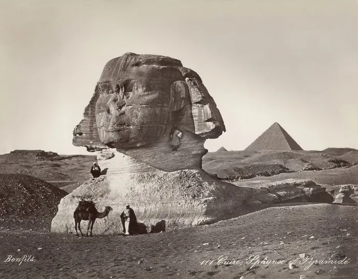 Framed Print : Egyptian Men with Camel at Sphinx Framed Print : Egyptian Men with Camel at Sphinx