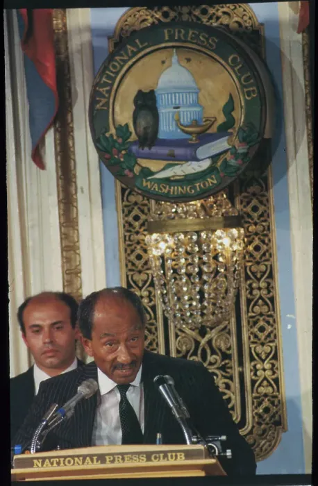 Framed Print : Egyptian President Anwar Sadat Framed Print : Egyptian President Anwar Sadat