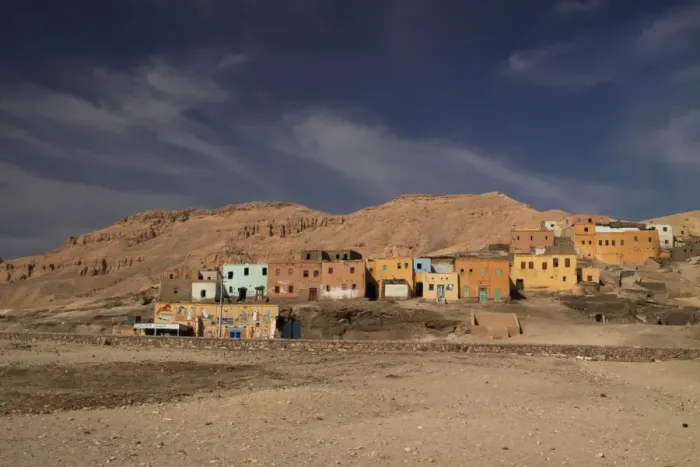 Framed Print : Egyptian village near Deir al-Medina Framed Print : Egyptian village near Deir al-Medina
