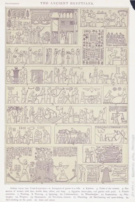 Framed Print : Egyptian Wall Paintings Framed Print : Egyptian Wall Paintings