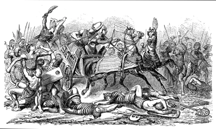 Framed Print : Egyptians in Battle with the Ethiopians Framed Print : Egyptians in Battle with the Ethiopians