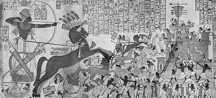 Framed Print : Egyptians Storming Fortress Framed Print : Egyptians Storming Fortress