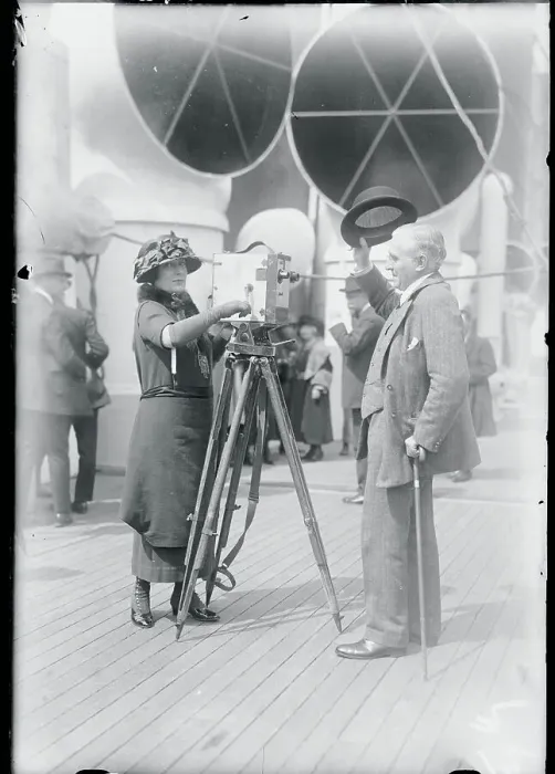 Framed Print : E.H. Southern Being Photographed Framed Print : E.H. Southern Being Photographed