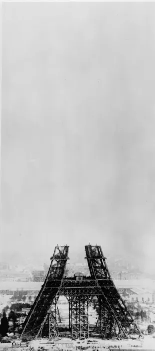 Framed Print : Eiffel Construction 5 Framed Print : Eiffel Construction 5