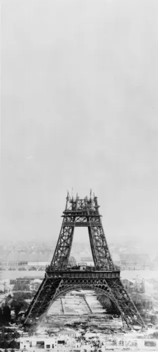 Framed Print : Eiffel Construction 7 Framed Print : Eiffel Construction 7