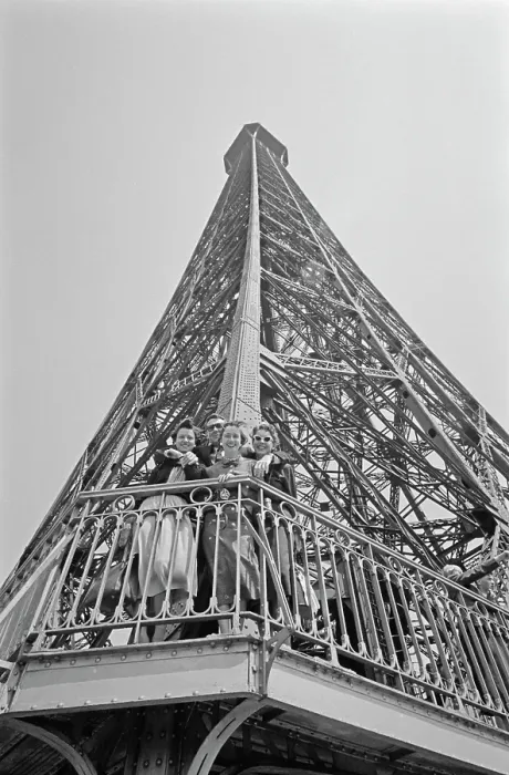 Framed Print : Eiffel Tower, 1950 Framed Print : Eiffel Tower, 1950