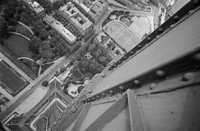 Framed Print : Eiffel Tower, 1950 Framed Print : Eiffel Tower, 1950
