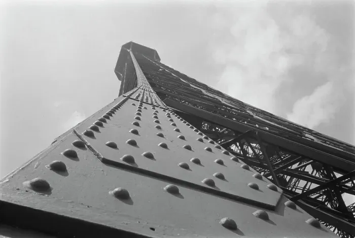 Framed Print : Eiffel Tower, 1950 Framed Print : Eiffel Tower, 1950