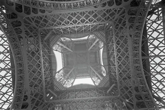 Framed Print : Eiffel Tower, 1950 Framed Print : Eiffel Tower, 1950