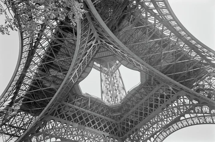 Framed Print : Eiffel Tower, 1950 Framed Print : Eiffel Tower, 1950