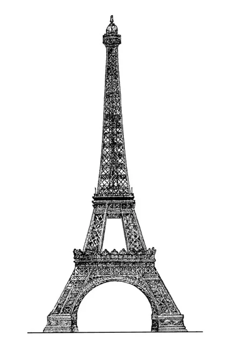 Framed Print : Eiffel tower engraving Framed Print : Eiffel tower engraving