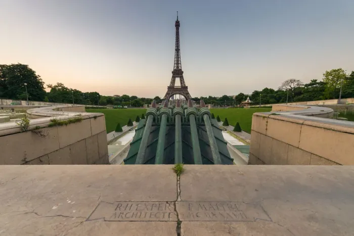 Framed Print : Eiffel tower view from Park de trocadero