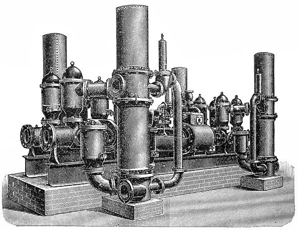 Eight-acting steam pump