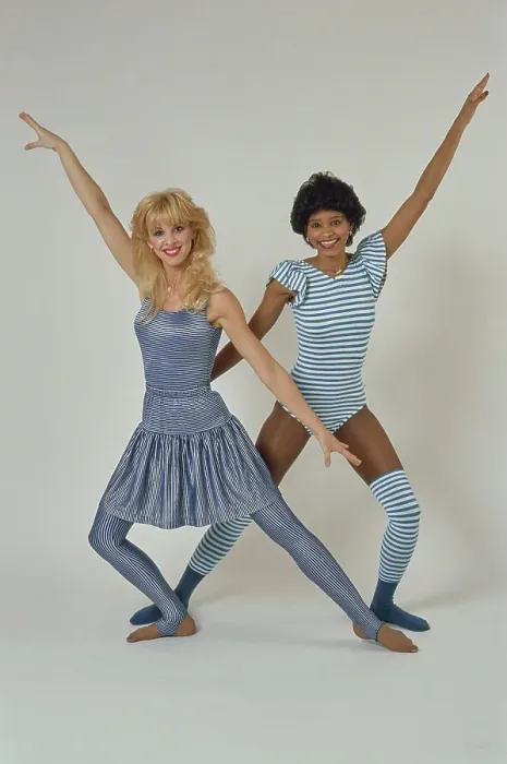 Framed Print : Eighties Exercise Fashions