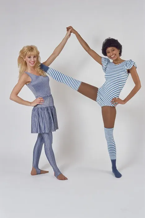 Framed Print : Eighties Exercise Fashions Framed Print : Eighties Exercise Fashions