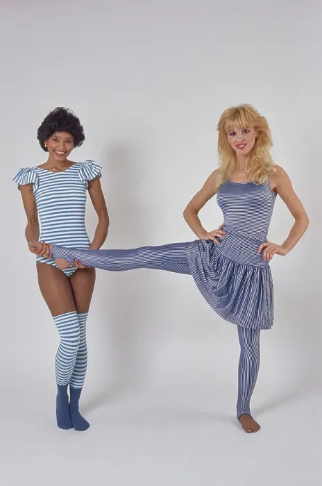 Framed Print : Eighties Exercise Fashions