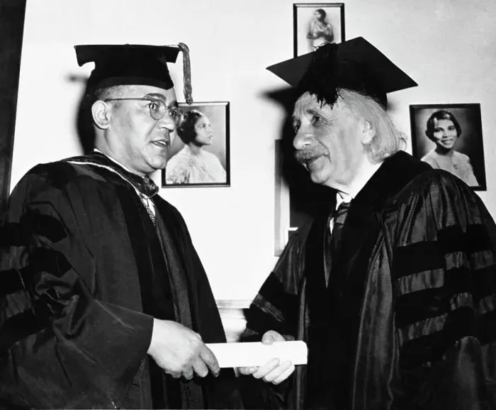 Framed Print : Einstein Receives Honorary Degree at Lincoln University Framed Print : Einstein Receives Honorary Degree at Lincoln University