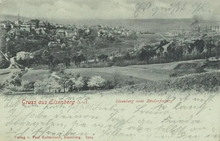 Framed Print : Eisenberg S. _A, Thuringia, Germany, view around ca 1910, digital reproduction of a historical postcard, from that time, exact date unknown Framed Print : Eisenberg S. _A, Thuringia, Germany, view around ca 1910, digital reproduction of a historical postcard, from that time, exact date unknown
