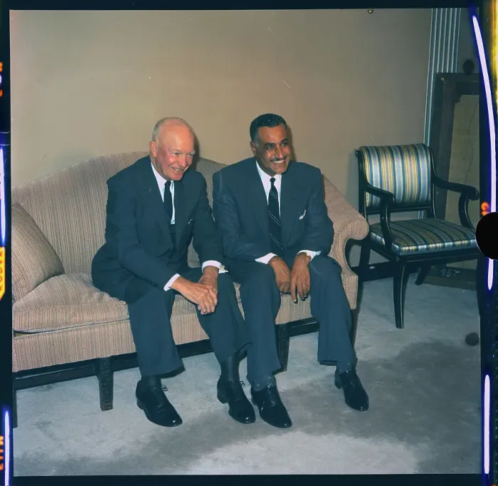 Framed Print : Eisenhower and Abdel Nasser Framed Print : Eisenhower and Abdel Nasser