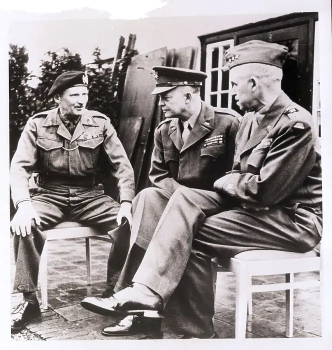 Framed Print : Eisenhower, Bradley and Montgomery Framed Print : Eisenhower, Bradley and Montgomery