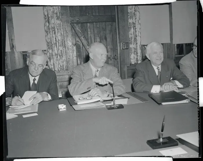 Framed Print : Eisenhower Making a Point Framed Print : Eisenhower Making a Point