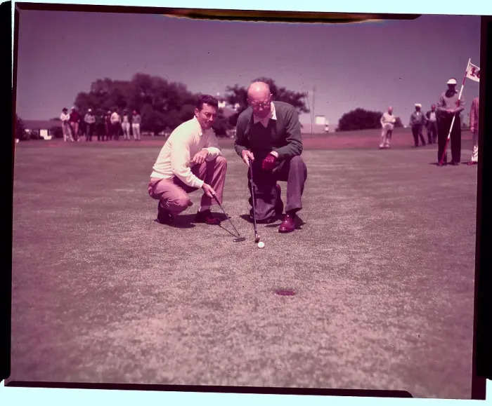 Framed Print : Eisenhower Making His Putt Framed Print : Eisenhower Making His Putt