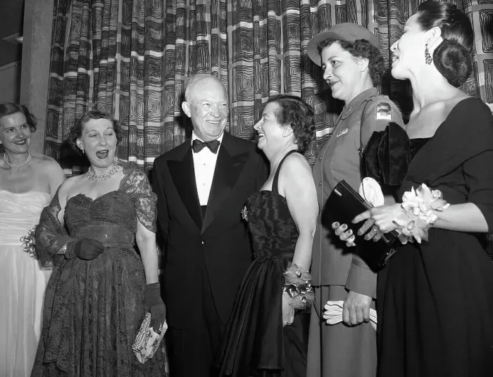 Framed Print : Eisenhower and Outstanding Women Framed Print : Eisenhower and Outstanding Women