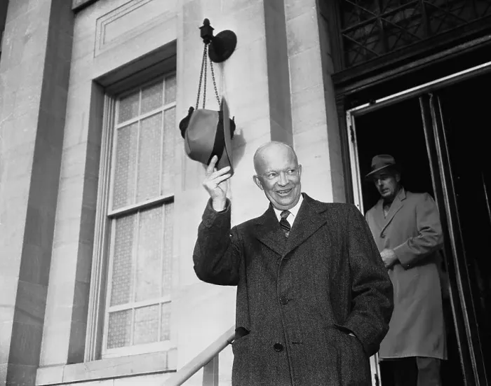 Framed Print : Eisenhower Tipping His Hat Framed Print : Eisenhower Tipping His Hat