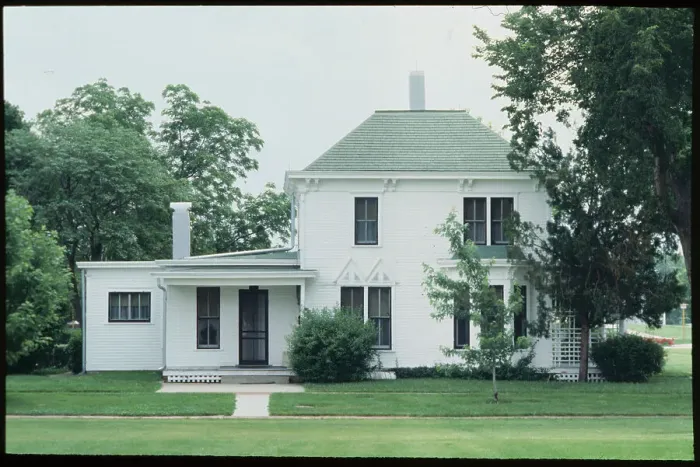 Framed Print : Eisenhower's Boyhood Home Framed Print : Eisenhower's Boyhood Home