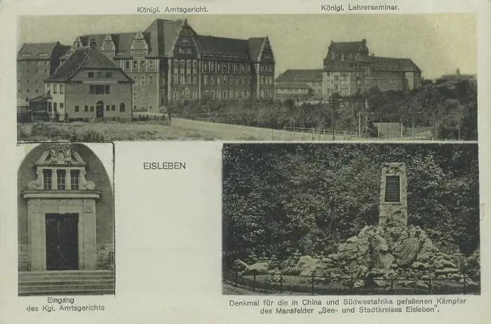 Framed Print : Eisleben, county Mansfeld-Suedharz, Saxony-Anhalt, Germany, view around ca 1910, digital reproduction of a historical postcard, from that time, exact date unknown Framed Print : Eisleben, county Mansfeld-Suedharz, Saxony-Anhalt, Germany, view around ca 1910, digital reproduction of a historical postcard, from that time, exact date unknown