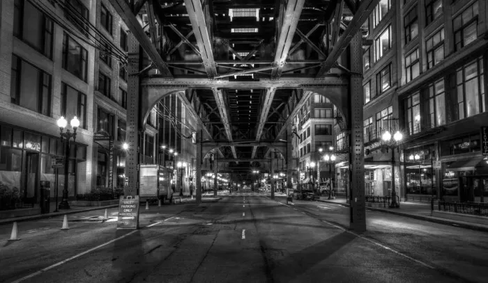 Framed Print : Under the El Framed Print : Under the El