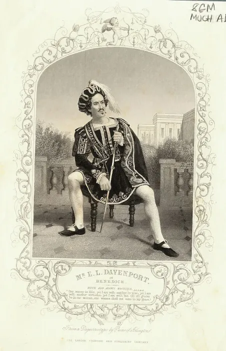 Framed Print : E.L. Davenport Playing Character Benedick in much Ado About Nothing Framed Print : E.L. Davenport Playing Character Benedick in much Ado About Nothing