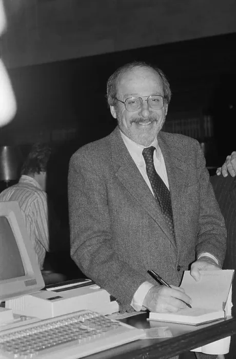 Framed Print : E.L. Doctorow Autographs His Book Framed Print : E.L. Doctorow Autographs His Book
