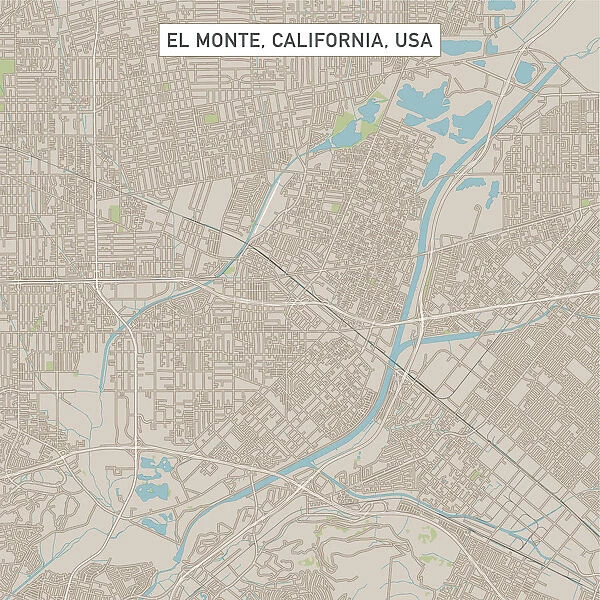 El Monte California US City Street Map