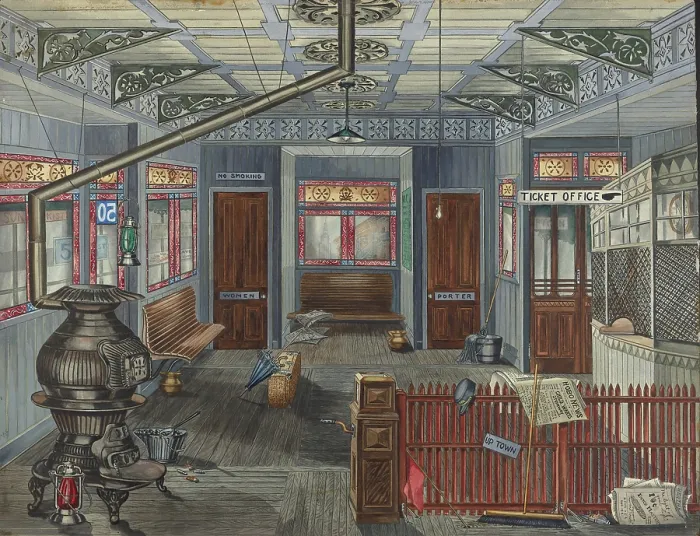 Framed Print : El Station Interior Framed Print : El Station Interior