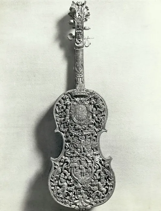 Framed Print : Elaborately Carved Violin Back Framed Print : Elaborately Carved Violin Back