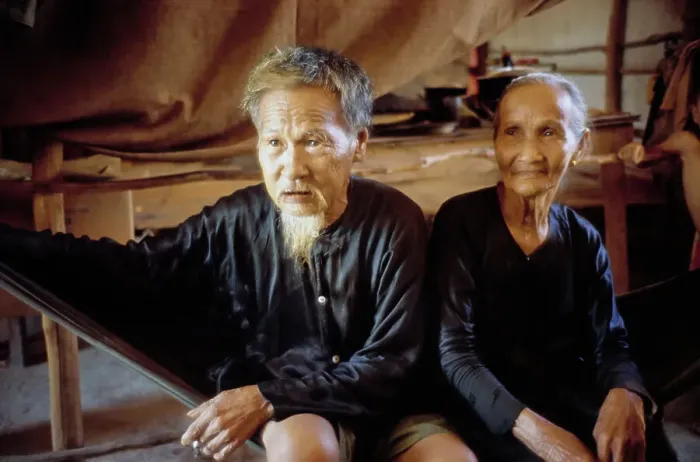 Framed Print : Elderly Couple in Vietnam Framed Print : Elderly Couple in Vietnam