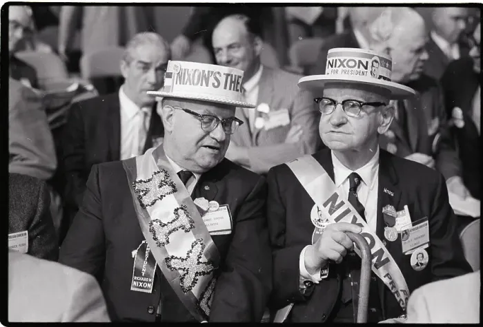 Framed Print : Elderly Men W / Nixon Support Paraphrenali Framed Print : Elderly Men W / Nixon Support Paraphrenali