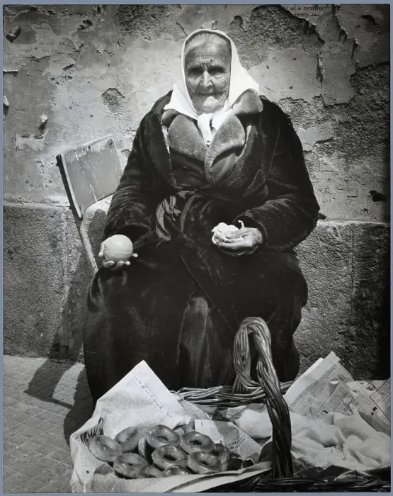 Framed Print : Elderly Woman Seated W / Basket Of Bagels Framed Print : Elderly Woman Seated W / Basket Of Bagels
