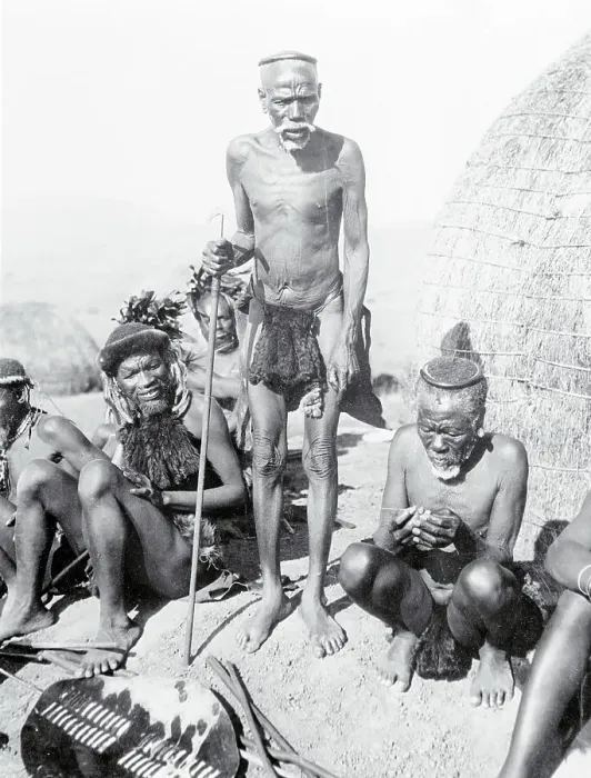 Framed Print : Elderly Zulu Warriors Framed Print : Elderly Zulu Warriors